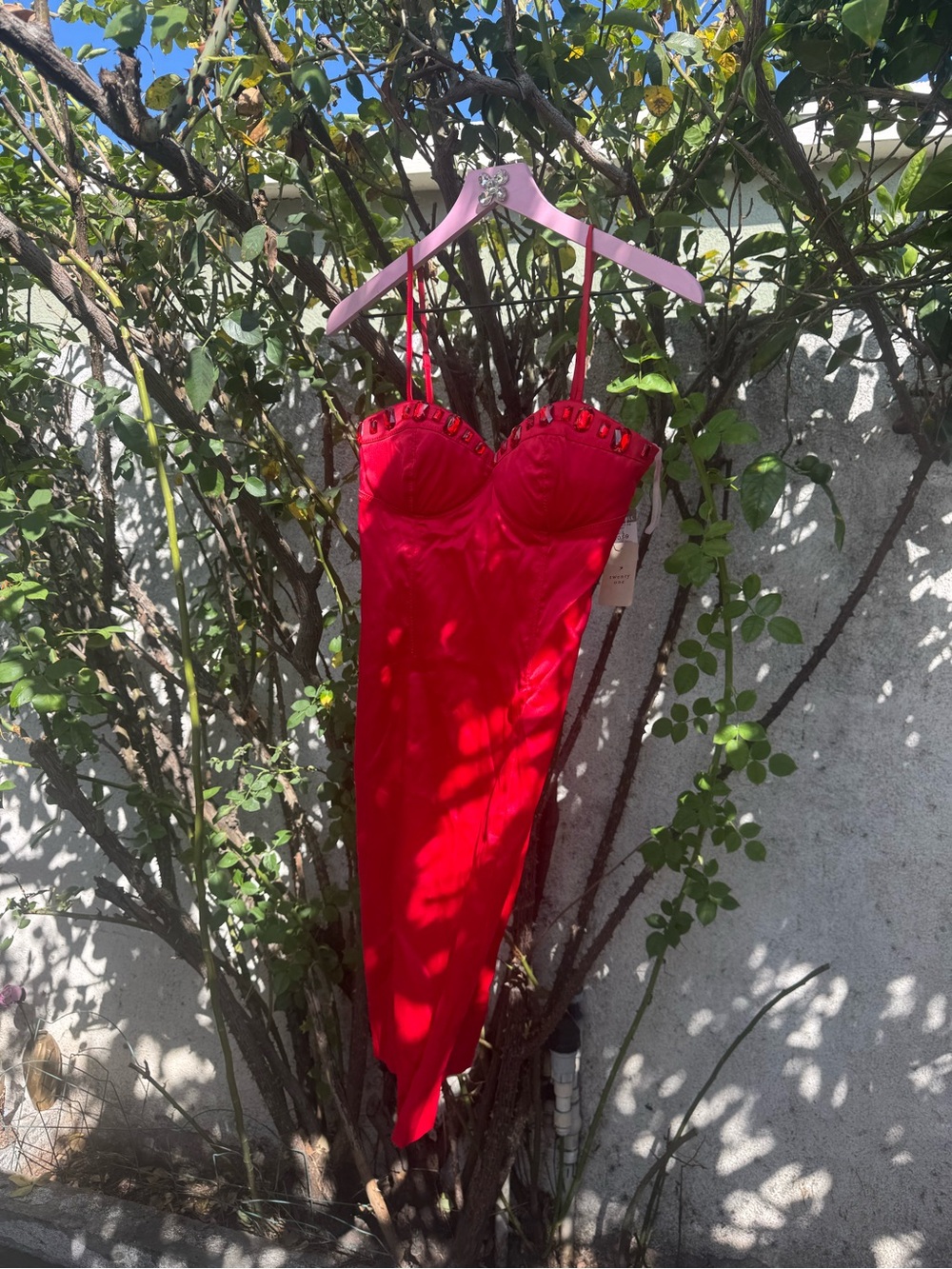 Forever 21 Red Strappy Bodycon Dress